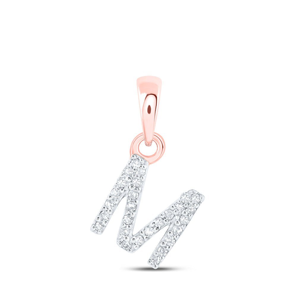 Rose Gold Diamond Initial Pendant: Personalized Elegance and Sparkling Charm - Splendid Jewellery