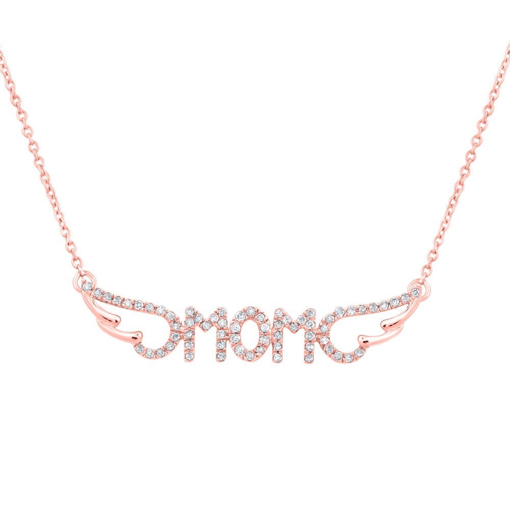 Rose Gold Diamond Mom Necklace: A Timeless Expression of Love and Gratitude - Splendid Jewellery