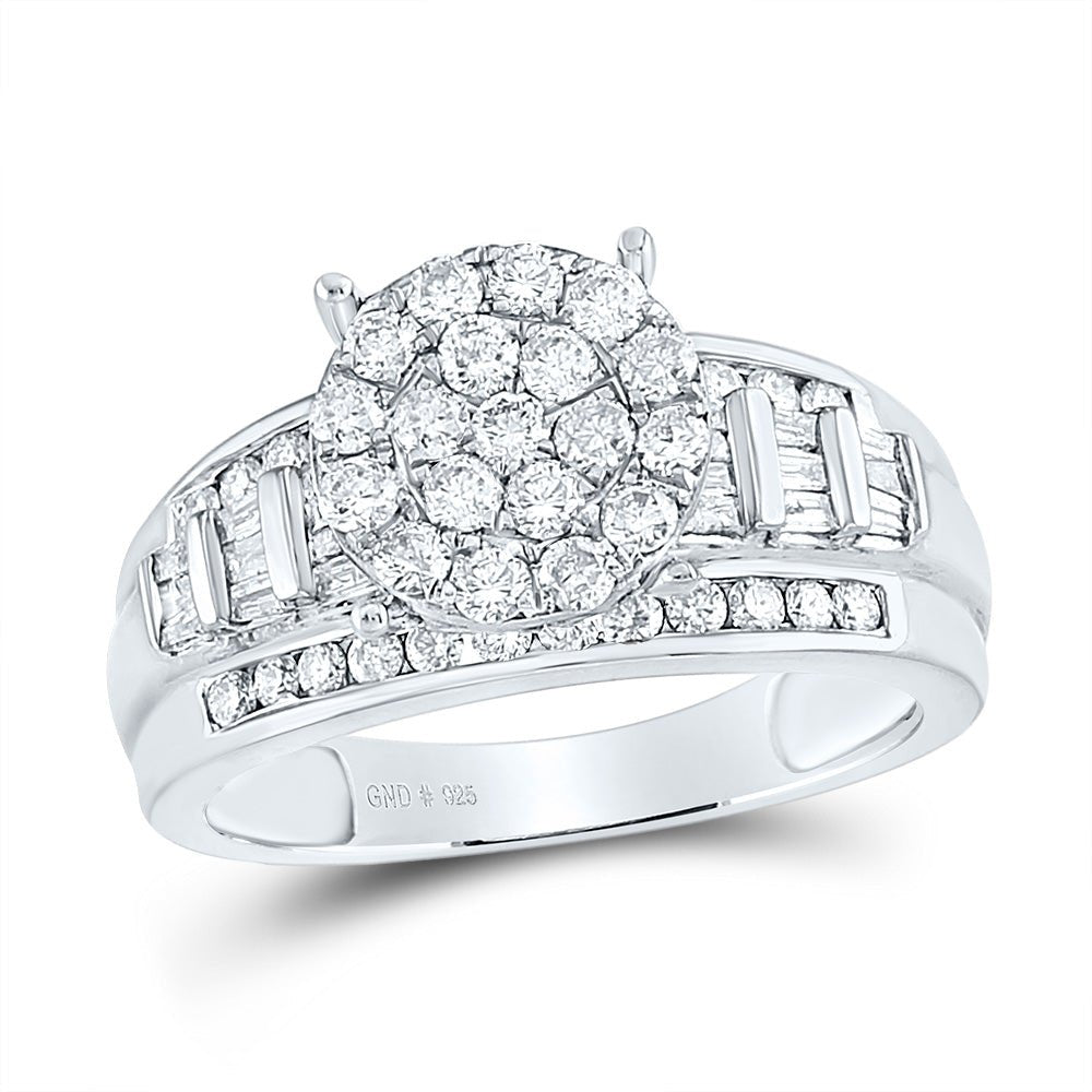 Sterling Silver Diamond Ring 1 Cttw - Splendid Jewellery