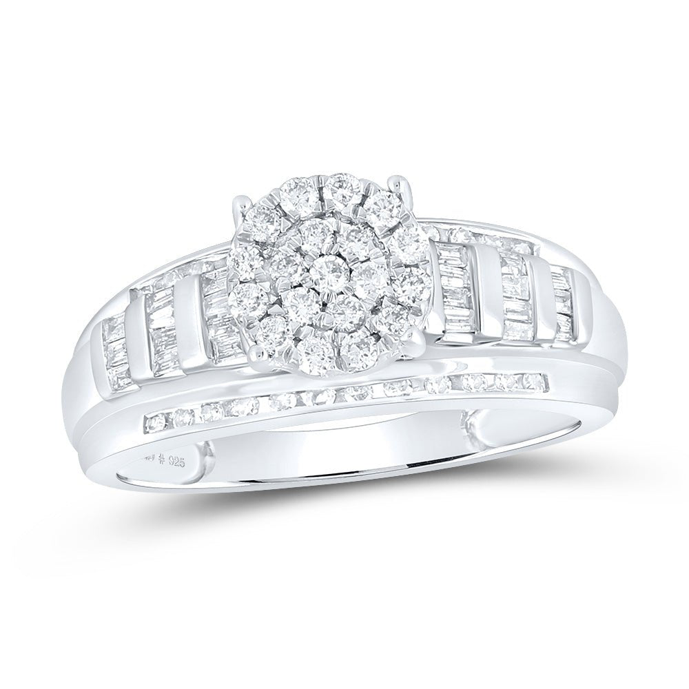 Sterling Silver Diamond Ring 1/2 Cttw - Splendid Jewellery
