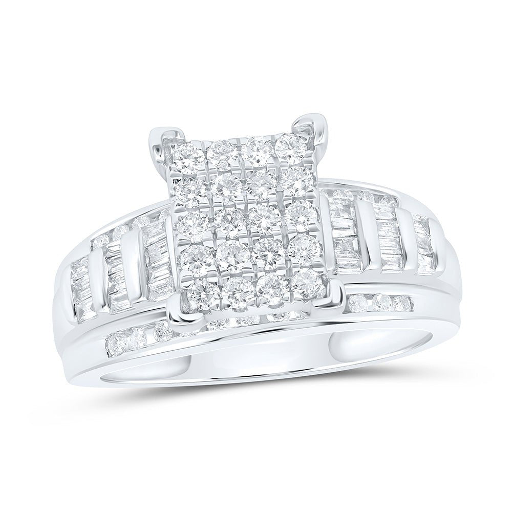 Sterling Silver Diamond Ring 3/4 Cttw - Splendid Jewellery