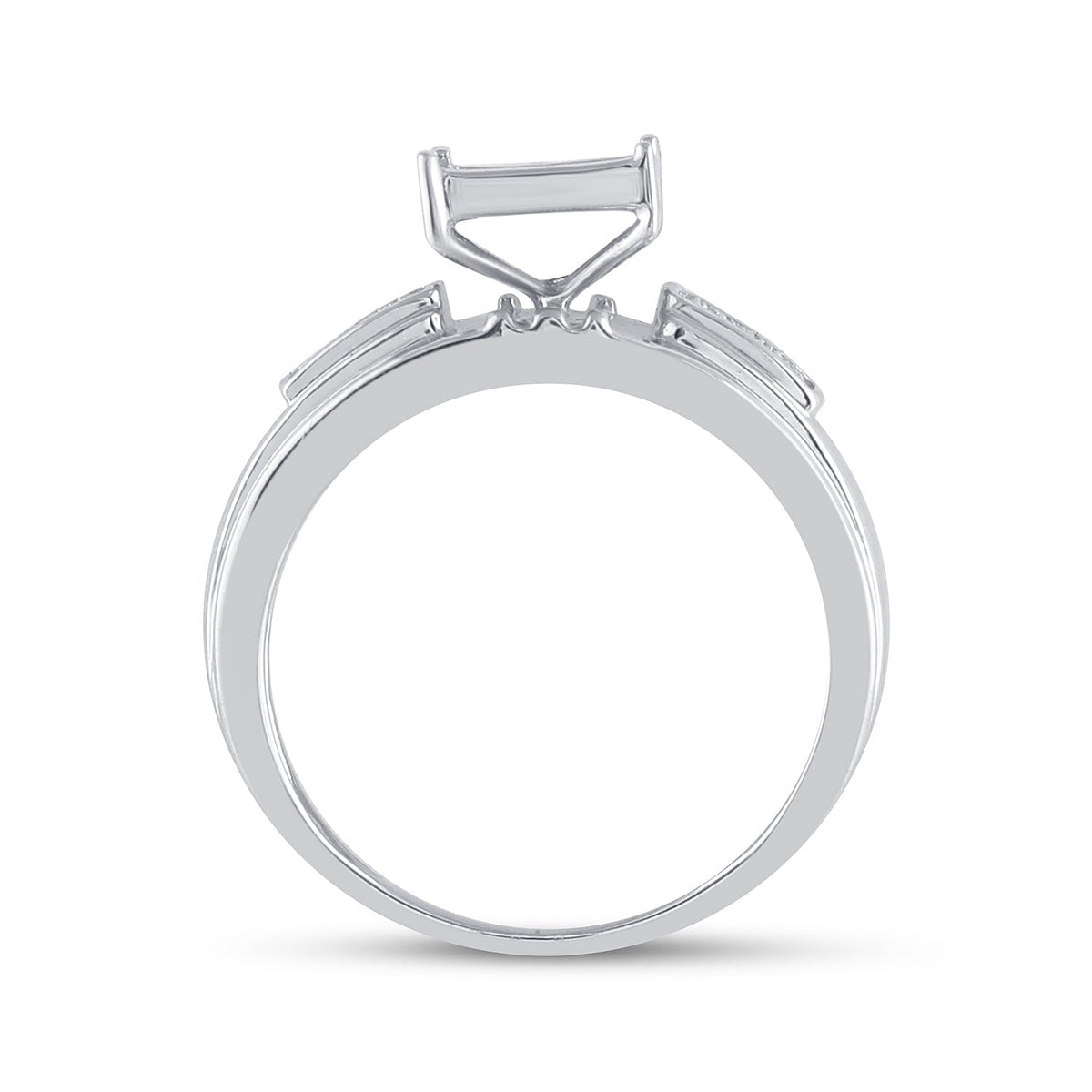 Sterling Silver Round Diamond Micro Pave Ring 1/6 Cttw - Splendid Jewellery