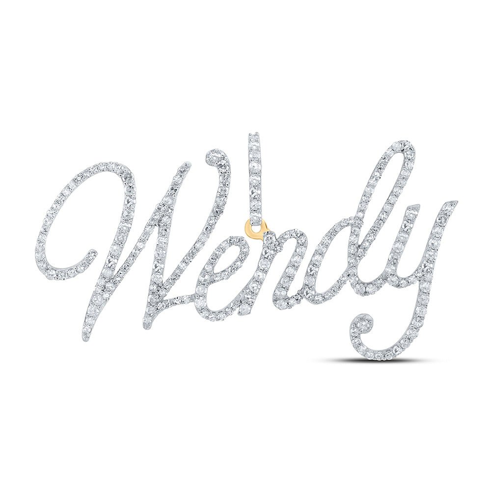 Wendy's Dazzling Diamond Initial Pendant - Splendid Jewellery