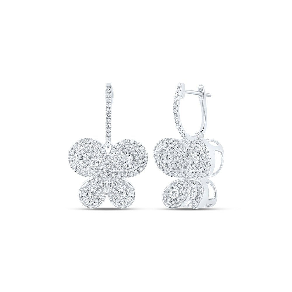 Whimsical Flutter Diamond Earrings - Splendid Jewellery