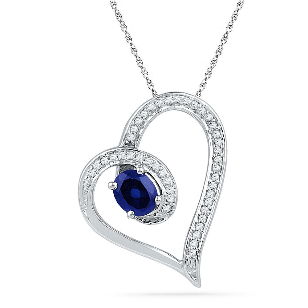 Captivating Blue Sapphire Heart Pendant - Splendid Jewellery - Splendid Jewellery