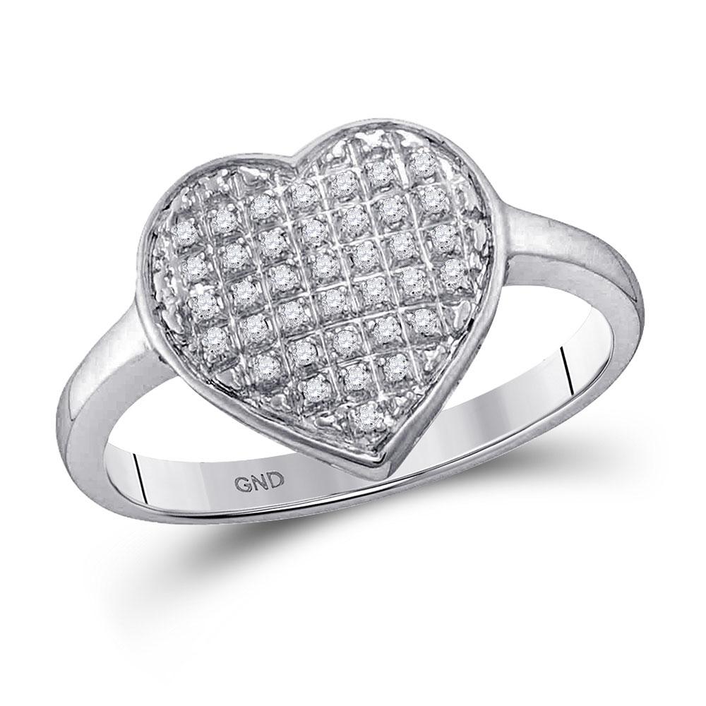 Captivating Hearts Diamond Cluster Ring - Splendid Jewellery