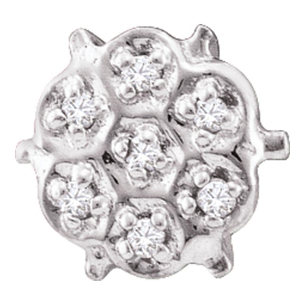 Dazzling 10kt White Gold Diamond Cluster Stud Earrings - Splendid Jewellery