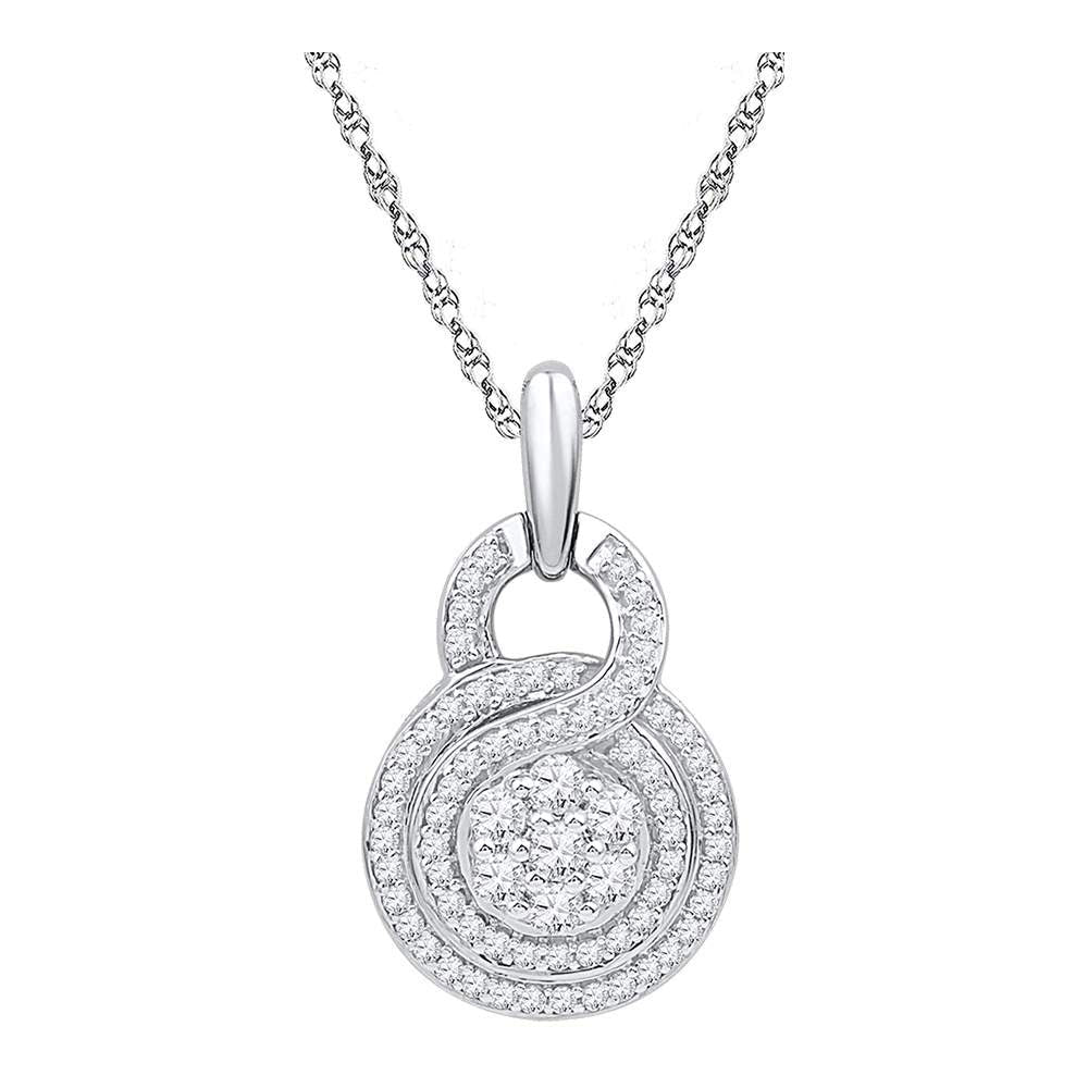 Eternal Blossom Diamond Cluster Pendant - Splendid Jewellery