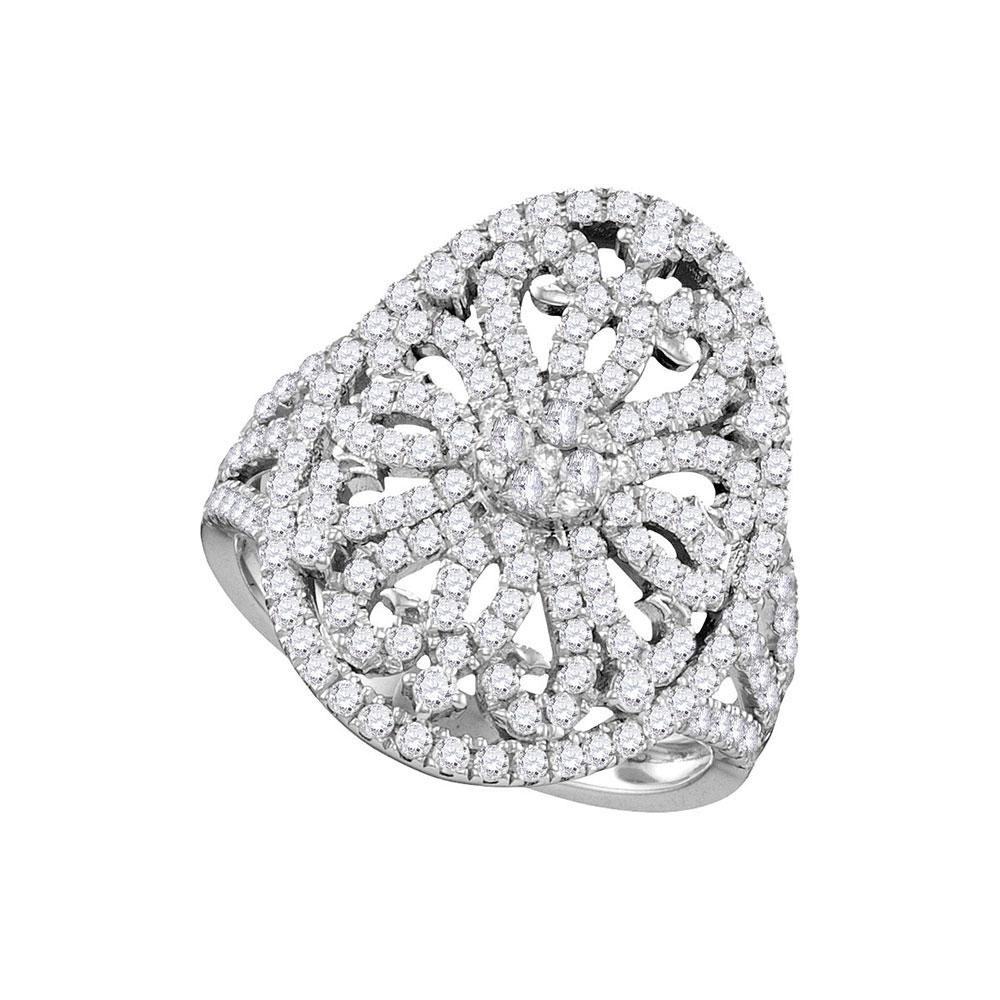Eternal Love 1 Carat Diamond Cluster Bridal Wedding Engagement Ring - Splendid Jewellery