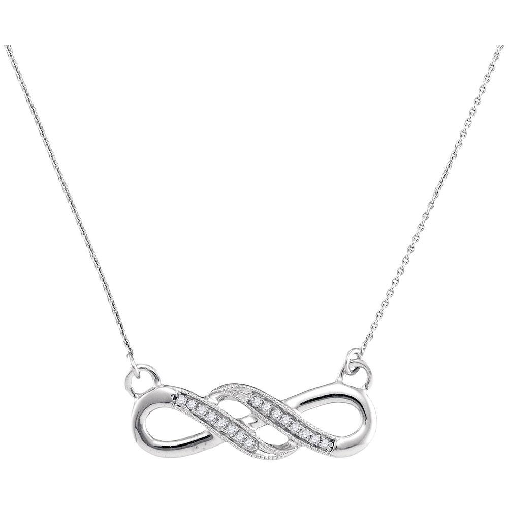 Eternal Love Diamond Infinity Pendant Necklace - Splendid Jewellery