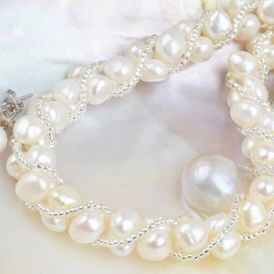 Genuine Freshwater Pearls Jewellery Set - Splendid Jewellery