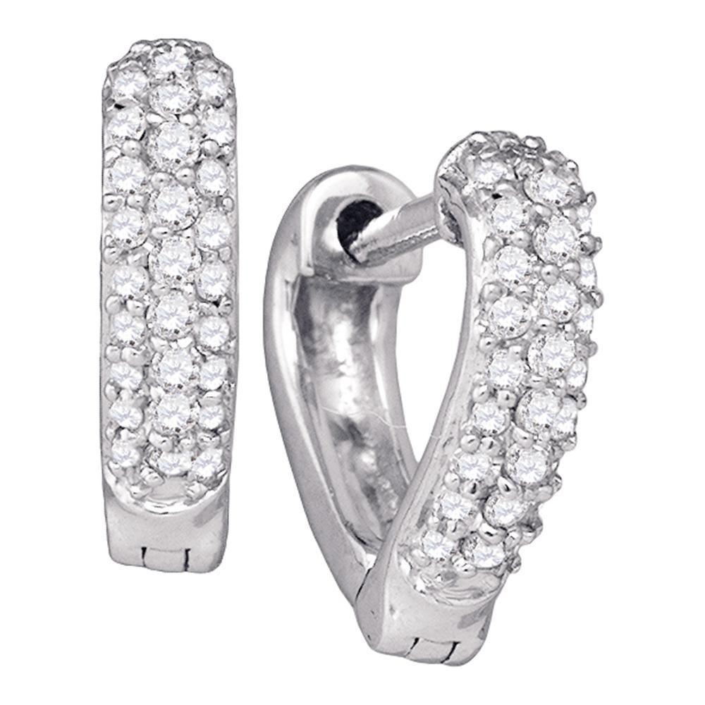 Heart's Desire Diamond Huggie Hoop Earrings - Splendid Jewellery
