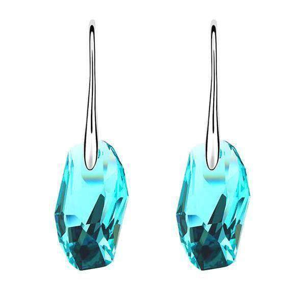 Magnificent Drop Earring with Swarovski Crystal- Silver Jewellery