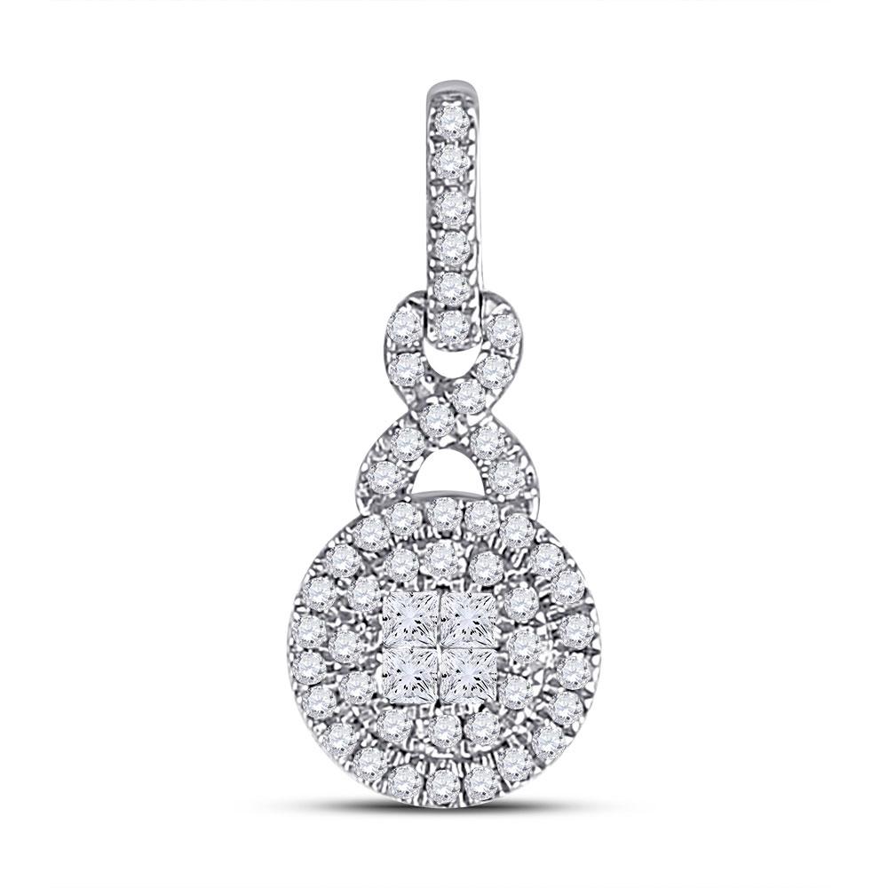 Radiant Brilliance Diamond Cluster Pendant - Splendid Jewellery