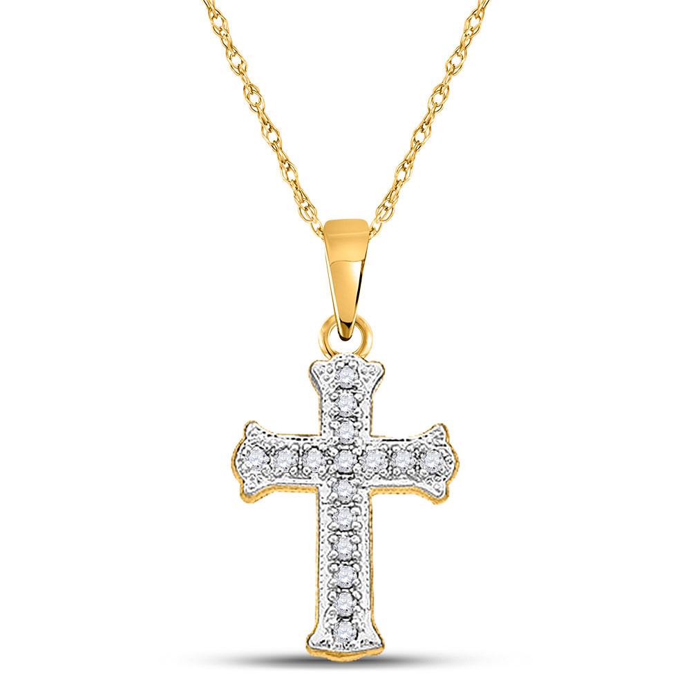 Radiant Faith Diamond Cross Pendant - Splendid Jewellery