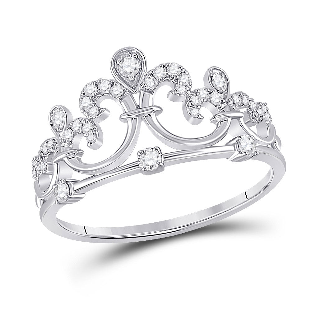 Regal Elegance Diamond Crown Fashion Ring - Splendid Jewellery