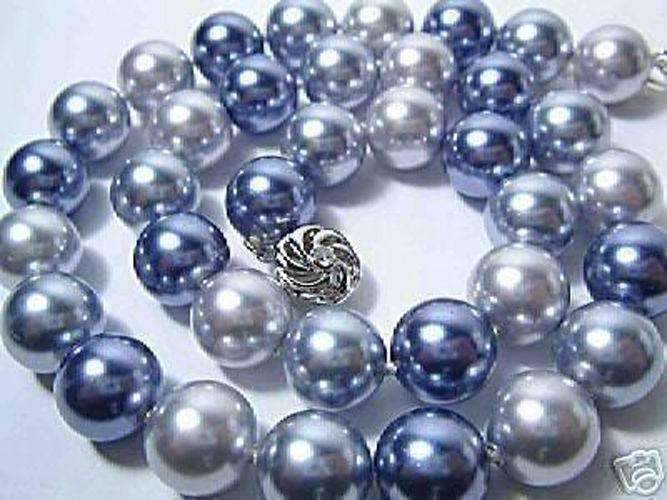 South Sea Shell Pearl Necklace With Multi color Beads - Splendid Jewellery