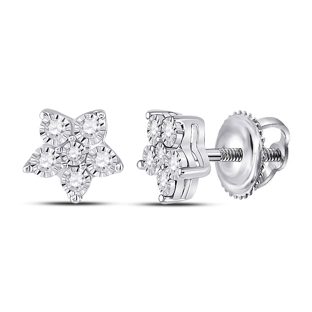 Splendid Jewellery 10kt White Gold Diamond Stud Earrings - Splendid Jewellery