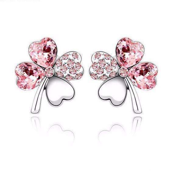 Tantalizing Stud Earrings with Crystal - Silver Jewellery - Gift for Her - Splendid Jewellery