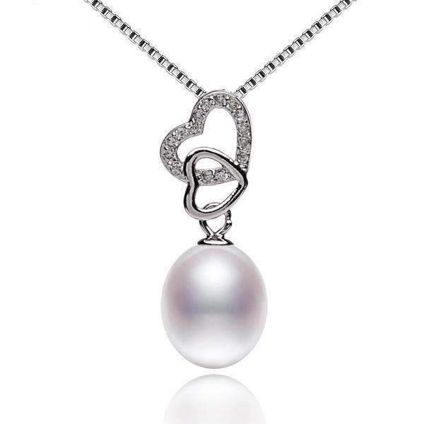 White Natural Freshwater Pearl Pendant - Splendid Jewellery