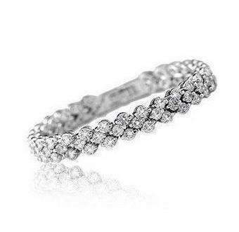 Zircon Crystal Sterling Silver Bracelet - Splendid Jewellery