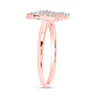 10K Rose Gold Diamond Fashion Butterfly Ring 1/4 Cttw - Splendid Jewellery