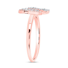 Load image into Gallery viewer, 10K Rose Gold Diamond Fashion Butterfly Ring 1/4 Cttw - Splendid Jewellery