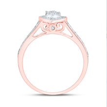 Load image into Gallery viewer, 10K Rose Gold Diamond Fashion Heart Bridal Set 1/3 Cttw - Splendid Jewellery