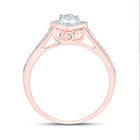10K Rose Gold Diamond Fashion Heart Bridal Set 1/3 Cttw - Splendid Jewellery