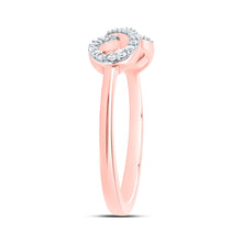 Load image into Gallery viewer, 10K Rose Gold Diamond Fashion Infinity Ring 1/6 Cttw - Splendid Jewellery