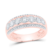 Load image into Gallery viewer, 10K Rose Gold Diamond Trio Ring 3/4 Cttw - Splendid Jewellery