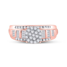 Load image into Gallery viewer, 10K Rose Gold Round Diamond Designer Ring 1/2 Cttw - Splendid Jewellery