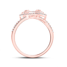 Load image into Gallery viewer, 10K Rose Gold Round Diamond Ring 3/8 Cttw - Splendid Jewellery