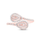 10K Rose Gold Round Diamond Ring 3/8 Cttw - Splendid Jewellery