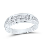 10K White Gold Diamond Cushion Trio Ring Set 3/4 Cttw - Splendid Jewellery