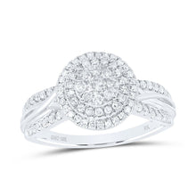 Load image into Gallery viewer, 10K White Gold Diamond Designer Ring 1/2 Cttw - Splendid Jewellery