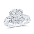 10K White Gold Diamond Designer Ring 1/2 Cttw - Splendid Jewellery