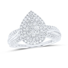 Load image into Gallery viewer, 10K White Gold Diamond Designer Ring 1/2 Cttw - Splendid Jewellery