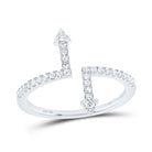 10K White Gold Diamond Designer Ring 1/4 Cttw - Splendid Jewellery