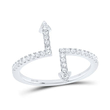 Load image into Gallery viewer, 10K White Gold Diamond Designer Ring 1/4 Cttw - Splendid Jewellery