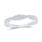 10K White Gold Diamond Designer Ring 1/5 Cttw - Splendid Jewellery