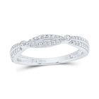 10K White Gold Diamond Designer Ring 1/5 Cttw - Splendid Jewellery