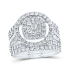 10K White Gold Diamond Fashion Bridal Set 1 3/4 Cttw - Splendid Jewellery