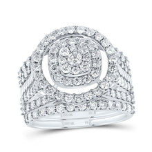 Load image into Gallery viewer, 10K White Gold Diamond Fashion Bridal Set 1 3/4 Cttw - Splendid Jewellery