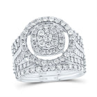 10K White Gold Diamond Fashion Bridal Set 1 3/4 Cttw - Splendid Jewellery