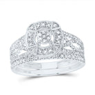 10K White Gold Diamond Fashion Bridal Set 1/2 Cttw - Splendid Jewellery
