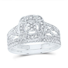 Load image into Gallery viewer, 10K White Gold Diamond Fashion Bridal Set 1/2 Cttw - Splendid Jewellery