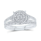 10K White Gold Diamond Fashion Bridal Set 1/2 Cttw - Splendid Jewellery