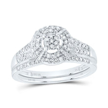 Load image into Gallery viewer, 10K White Gold Diamond Fashion Bridal Set 1/3 Cttw - Splendid Jewellery
