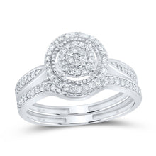 Load image into Gallery viewer, 10K White Gold Diamond Fashion Bridal Set 3/8 Cttw - Splendid Jewellery